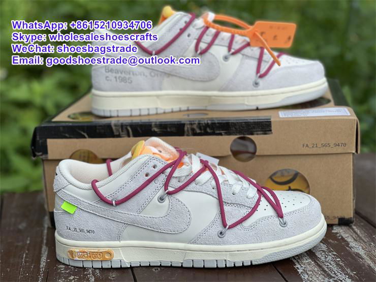  Free shipping OFF WHITE Futura x      Dunk Low dunk SB sneaker basketball shoes 3