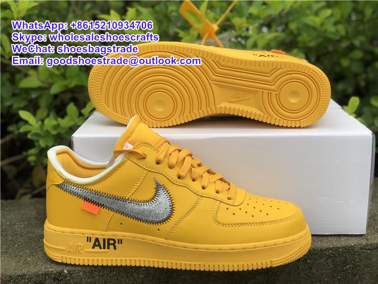 wholesale Off White x      Air Force 1 University Gold Dunk Low dunk SB sneakers 4