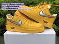 wholesale Off White x Nike Air Force 1 University Gold Dunk Low dunk SB sneakers