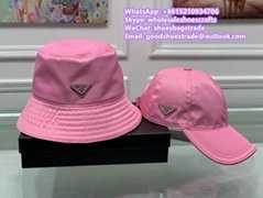 Prada nylon bucket hats caps sunhat sunbonnet sombrero beach hat dior visor cap 