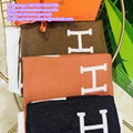 wholesale        CASHMERE WOOL THROW BLANKET H logo Blanket free shipping discou 12