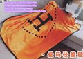 wholesale Hermes CASHMERE WOOL THROW BLANKET H logo Blanket free shipping discou