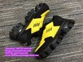Prada Cloudbust Thunder Low Top Sneakers Knit Sneakers Black Yellow men platform