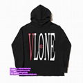 VLone Hoodies VLone shirt Vlone Denim Friends Big V letter Printing short T Swea 2