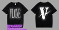 VLone Hoodies VLone shirt Vlone Denim Friends Big V letter Printing short T Swea