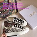 Dior shoes walk'N' Dior sneaker Deep Blue Dior Oblique Embroidered Cotton shoes