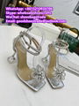 mach and mach Sandals mach heels mach & mach double bow Silk Satin Pumps mules