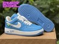Louis Vuitton Nike Air Force 1 low Off White Black LV Nike Air Force one shoes