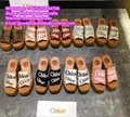 chloe slides chloe sandal chloe slipper chloe shoes Woody flat mule in canvas