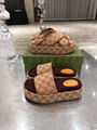 beige brick red GG canvas Women's Original GG slide sandal       platform sandal 1