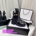 gucci boots gucci sneaker boots Gucci Leather ankle boot with Sylvie Web GG shoe