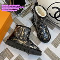 LV boots LV leather boots LV Cotton boots Woolen boots Winter warm boots POLAR F