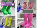 balenciaga women's crocs boot in green rubber Crocs Eva Rain Boots rubber boots