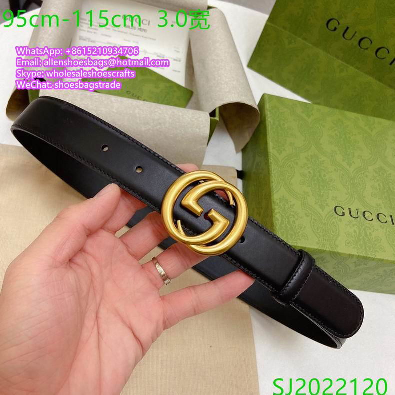 wholesale       Belt Double G Buckle belt       Men Belt       real leather belt