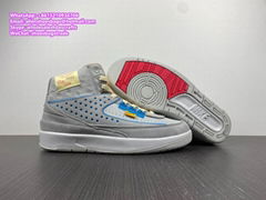 free shipping AJ 2 Low x Titan Union x Air Jordan 2 Rattan Grey Fog 2s sneakers