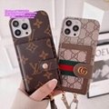 gucci iPhone 14 Cases Designer Covers for iPhones Cards Bag soft case card slot 