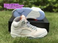 Air Jordan 5 Burgundy aj 5 Georgetown A Ma Maniére x aj 5s Black Light Bone UNC 2