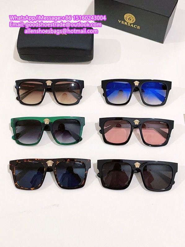 wholesale         Sunglasses Medusa Icon Shield Black Sunglasses oversized cheap 4