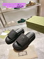 gucci womens slide sandal with interlocking g womens jumbo gg platform slide san