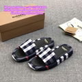          Vintage Check Print Slides          sandals          slippers TB shoes 14