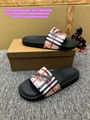          Vintage Check Print Slides          sandals          slippers TB shoes 16