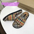          Vintage Check Print Slides          sandals          slippers TB shoes 17