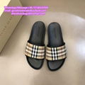          Vintage Check Print Slides          sandals          slippers TB shoes 6