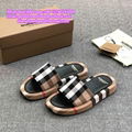          Vintage Check Print Slides          sandals          slippers TB shoes 19