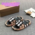 Burberry Vintage Check Print Slides burberry sandals burberry slippers TB shoes