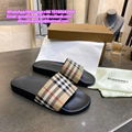          Vintage Check Print Slides          sandals          slippers TB shoes 3