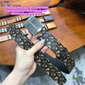 Check and Leather TB Belt Leather Reversible TB Belt Canvas Leather belts straps