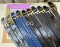 Tom Ford Reversible T Buckle leather belt black Men buckle belts TF belts straps 10