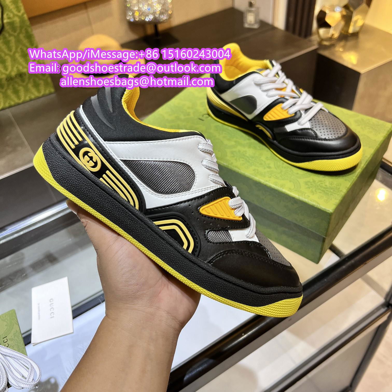 wholesale       sneaker GG MEN'S GOOD GAME       BASKET SNEAKER        X GG shoe 3