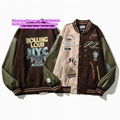 LV jacket Louis Vuitton Patch Varsity Jacket Mini Varsity Blouson LV x YK Embroi