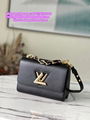 LV twist belt chain wallet LV Monogram Clutch LV tote LV purse LV bag LV handbag