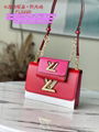 LV twist belt chain wallet LV Monogram Clutch LV tote LV purse LV bag LV handbag