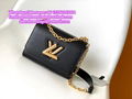 LV twist belt chain wallet LV Monogram Clutch LV tote LV purse LV bag LV handbag