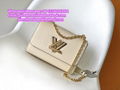 LV twist belt chain wallet LV Monogram Clutch LV tote LV purse LV bag LV handbag