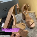       High heeled satin sandals Satin platform sandals with crystals       leath 10