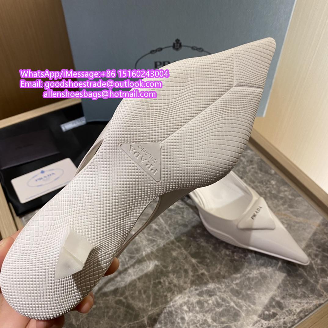 brushed leather slingback pumps