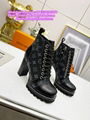 LV x YK Silhouette Ankle Boot LV designer boots LV men boots LV women boots LV