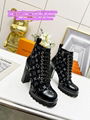 LV x YK Silhouette Ankle Boot LV designer boots LV men boots LV women boots LV