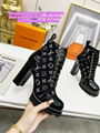 LV x YK Silhouette Ankle Boot LV designer boots LV men boots LV women boots LV