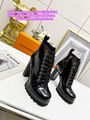 LV x YK Silhouette Ankle Boot LV designer boots LV men boots LV women boots LV