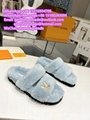     unset Comfort Flat Mule     oolen slippers     ur slipper Warm slippers gift 5