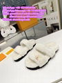     unset Comfort Flat Mule     oolen slippers     ur slipper Warm slippers gift 8