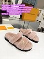     unset Comfort Flat Mule     oolen slippers     ur slipper Warm slippers gift 12