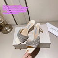 Jimmy Choo Lady Shoes Bridal Pumps shoes Crystal Wedding shoes slides flats Blin