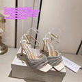 Jimmy Choo Lady Shoes Bridal Pumps shoes Crystal Wedding shoes slides flats Blin