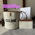 Celine bag triomphe canvas calfskin Celine handbag vertical cabas Celine totes